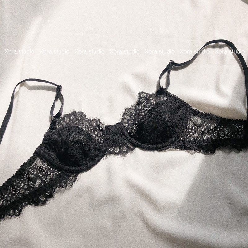 Bộ đồ lót ren mi, áo lót có gọng không mút, quần dây mảnh sexy