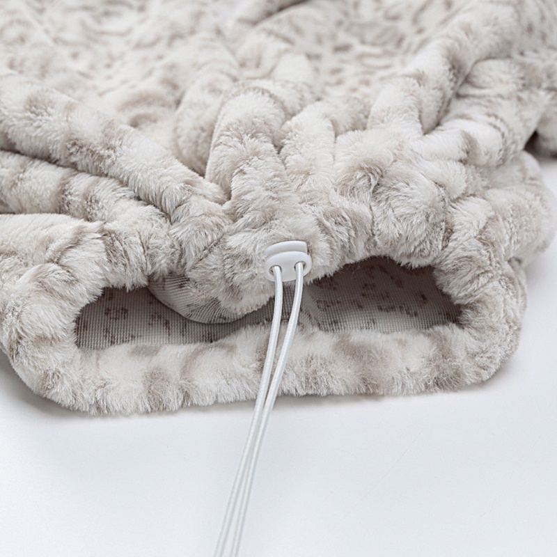 Áo Sweatshirt Chui Đầu Tay Dài Có Khóa Kéo Họa Tiết Da Báo Phối Dây Rút Thời Trang Cho Nữ