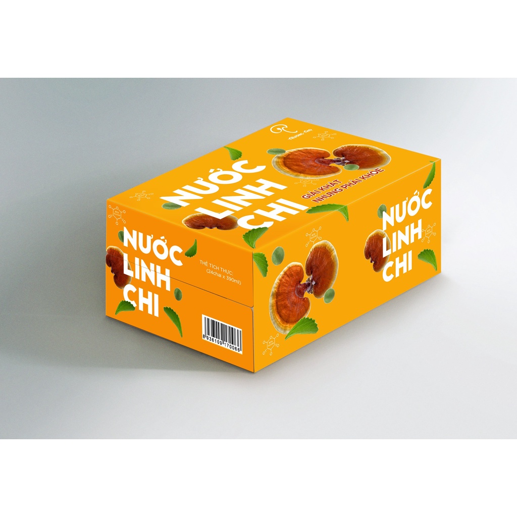 Nước Nấm Linh Chi Trường Thọ - Thùng 24 Chai (390ml/chai)