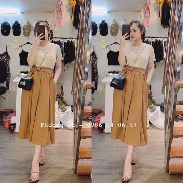 Sét quần ống rộng kèm áo | BigBuy360 - bigbuy360.vn