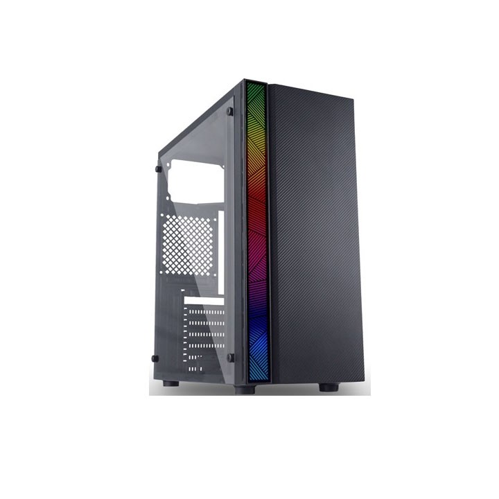 Thùng Máy Tính Case VSP V3601 Tích hợp LED RGB (Chưa Bao Gồm Fan)