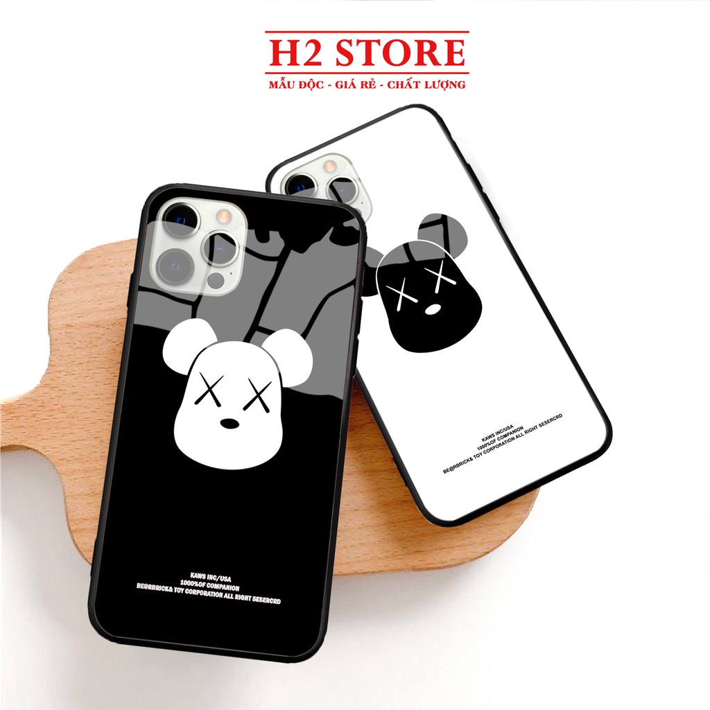 Ốp iphone kính Kaws cho iphone 13 pro max mini 12 pro max mini 6 s plus 7 8 plus Xr X s max 11 pro max Se2020