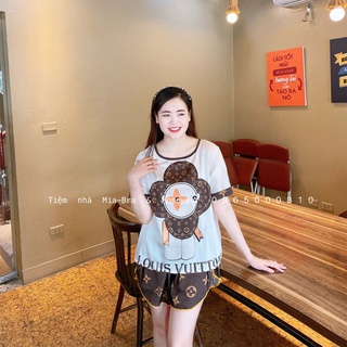 Đồ ngủ pyjama Mia lụa Hàn quần cộc mềm mại