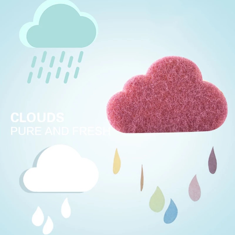 1 x Miếng Bọt Biển Rửa Chén Hai Mặt Hình Đám Mây