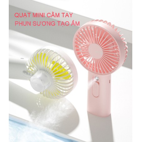 Quạt mini cầm tay phun sương tích điện Jisulife F9 Hot 2020, quạt phun sương 2IN1, lực gió siêu mạnh, tạo đổ ẩm cho da | BigBuy360 - bigbuy360.vn