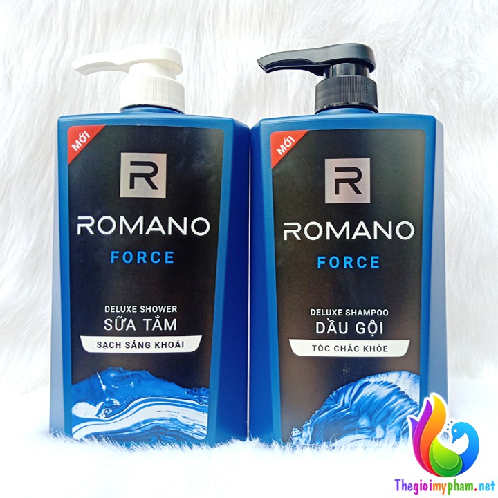 Combo Romano Force: Dầu Gội 650g + Sữa Tắm 650g