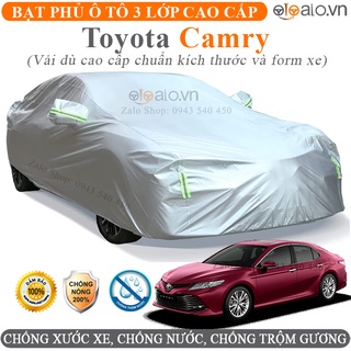 Bạt trùm che phủ dành cho xe Toyota Camry vải dù oxford 3 lớp cao cấp - OTOALO