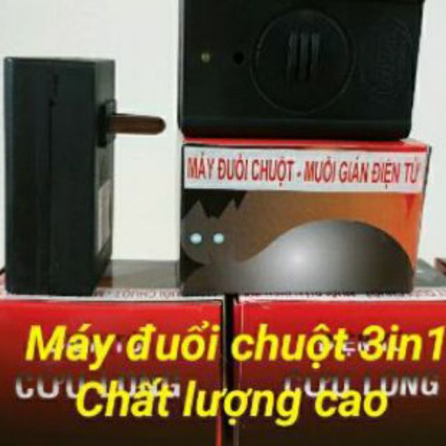 COMBO 01 Máy Cửu Long Đuổi Chuột Muỗi Gián và 01Thiết Bị Đuổi Chuột Sử dụng sóng siêu âm hiệu quả