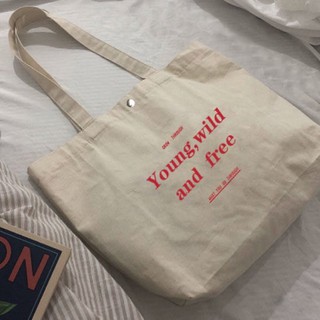 Túi tote vải, ulzzang hàn quốc