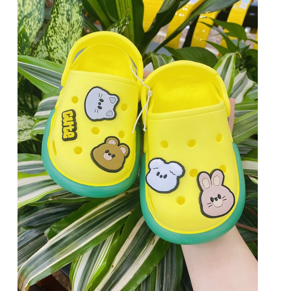 Dép sục cho bé từ 2 đến 10 tuổi mario cao cấp siêu nhẹ thoáng khí chống trượt phong cách thời trang (BF-7702)
