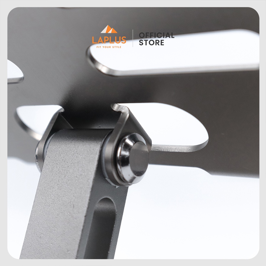 Giá Đỡ Máy Tính Bảng Kim Loại Cao Cấp - Có Khe Tản Nhiệt, Đệm Chống Trượt - Phù Hợp Giải Trí, Làm Việc, Học Online