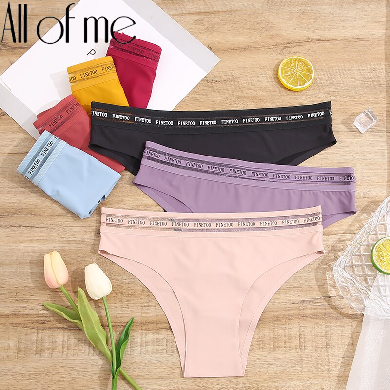 Quần lót CUTEBYTE không lộ đường may mềm mại lưng thấp màu trơn gợi cảm cho nữ