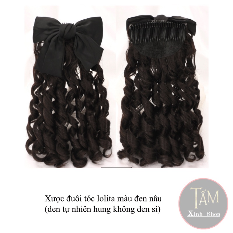 Tóc giả nữ đẹp dạng xược đuôi ngoặm tóc giả kiểu dáng lolita hottrend tiểu thư công chúa sang chảnh