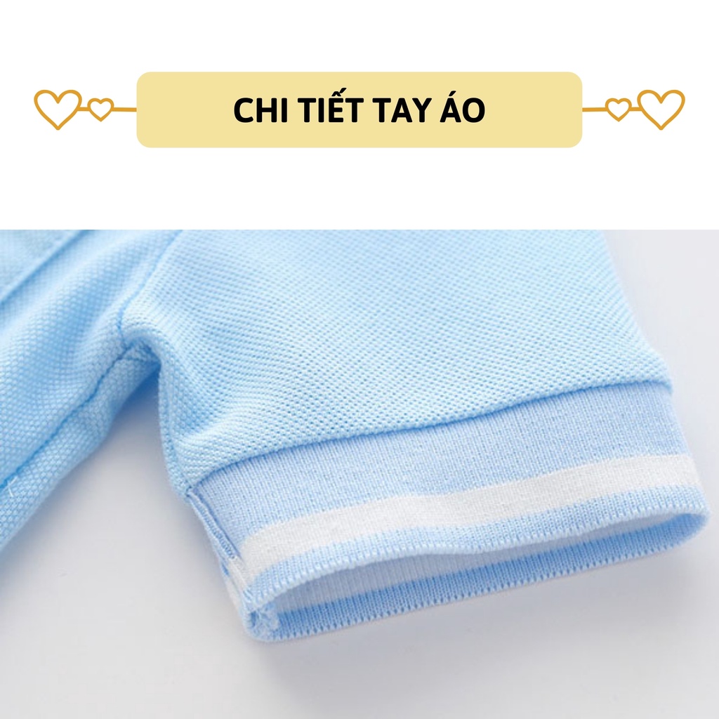 Áo Polo bé trai ngắn tay 27Kids WELLKIDS áo thun sơ mi cộc nam cho trẻ từ 2-8 tuổi BSPO4