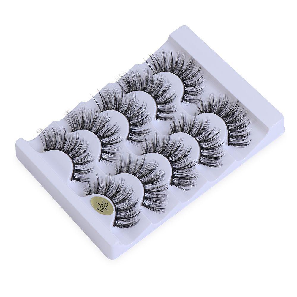 Bộ 5 Cặp Lông Mi Giả ESPO SKONHED Nhiều Lớp Trang Điểm Tự Nhiên Dài Cong 3D