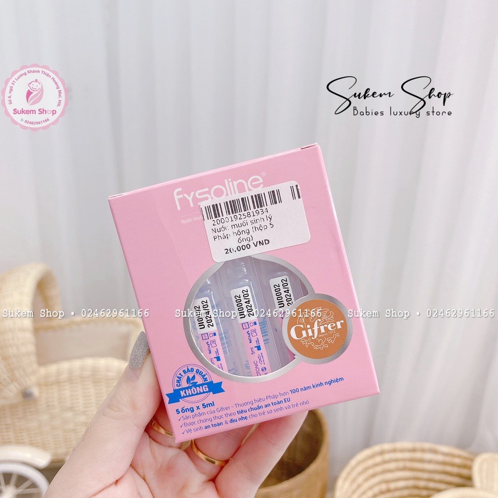Nước Muối Sinh Lý Fysoline Tách Lẻ 5 Ống Tiện Lợi