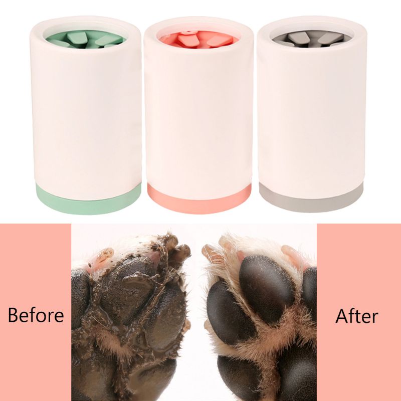 Cốc Làm Sạch Bàn Chân Cho Thú Cưng Chó Mèo Giữ Sạch Quanh Bàn Chân