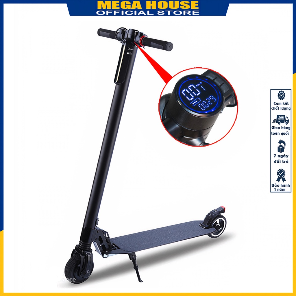 Xe điện scooter thiết kế màn hình led cao cấp chính hãng có thể gấp gọn, chịu lực tải lên đến 150kg mới nhất