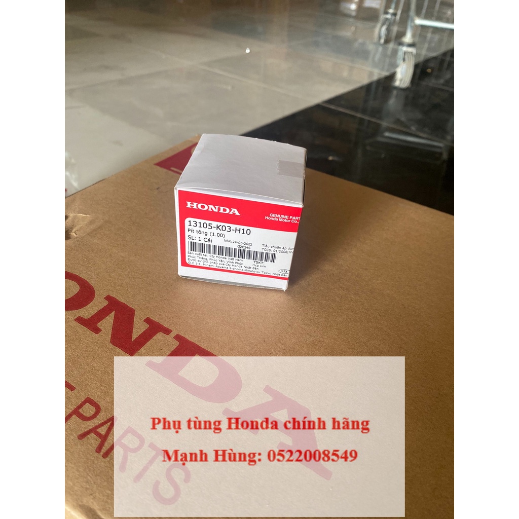 Piston tiêu chuẩn HONDA WAVE RSX110 năm 2014-2016 . Mã SP 13105K03H10