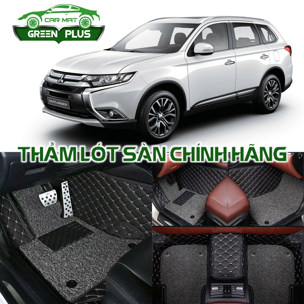 Thảm lót sàn ô tô 6D Mitsubishi Outlander chống nước, không mùi, phủ kín 90% sàn xe