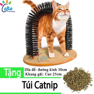 Đồ Chơi Trụ Massage Lấy Lông Thư Giãn, Bàn Cào Móng Kèm Catnip Cho Mèo