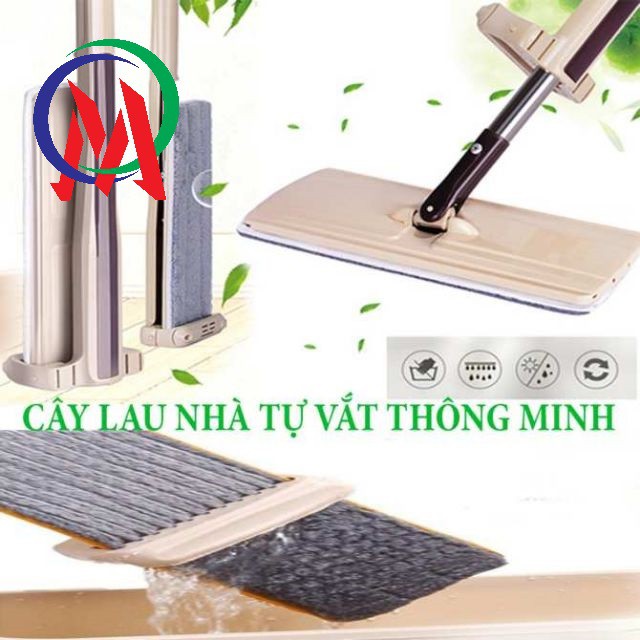 BỘ CÂY LAU NHÀ TỰ VẮT PHẲNG THÔNG MINH 360