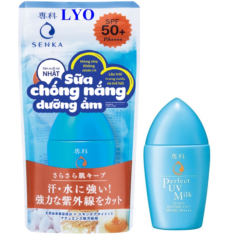 Kem Chống Nắng Dạng Sữa Senka Perfect UV Milk SPF 50+/PA++++ 40ml