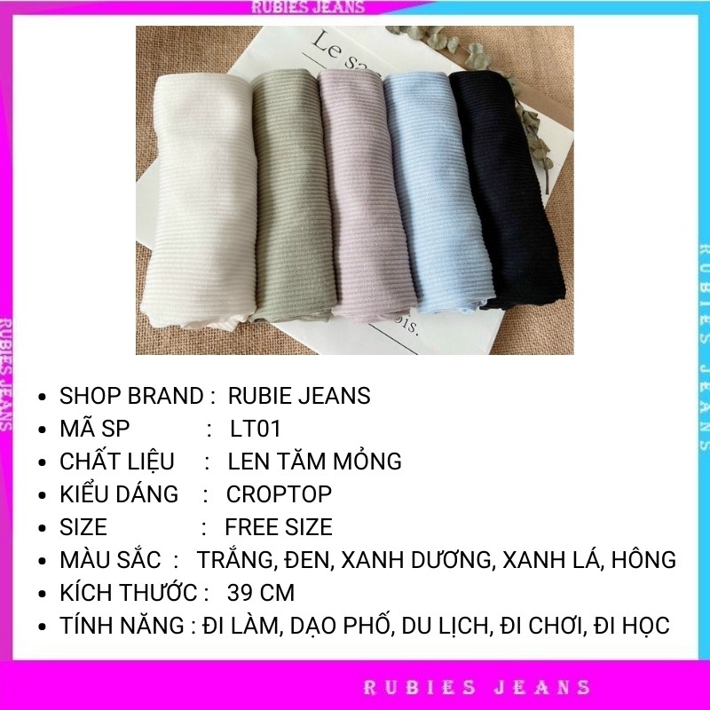 Áo len tăm croptop cổ tim trơn body co giãn tốt nhiều màu siêu đẹp LT01 | BigBuy360 - bigbuy360.vn
