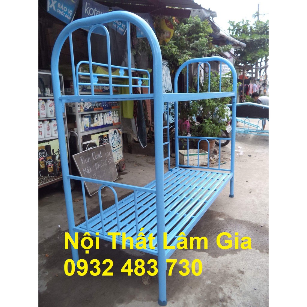 Giường tầng sắt rộng 1m duy phương giá rẻ