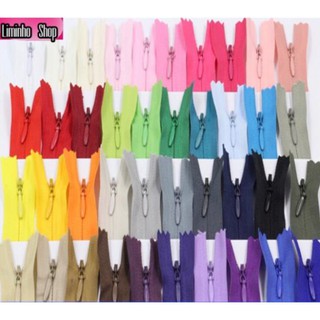 Khóa kéo, khoá dây, dây kéo đầu khoá giọt lệ màu trắng cỡ 35cm -45cm
