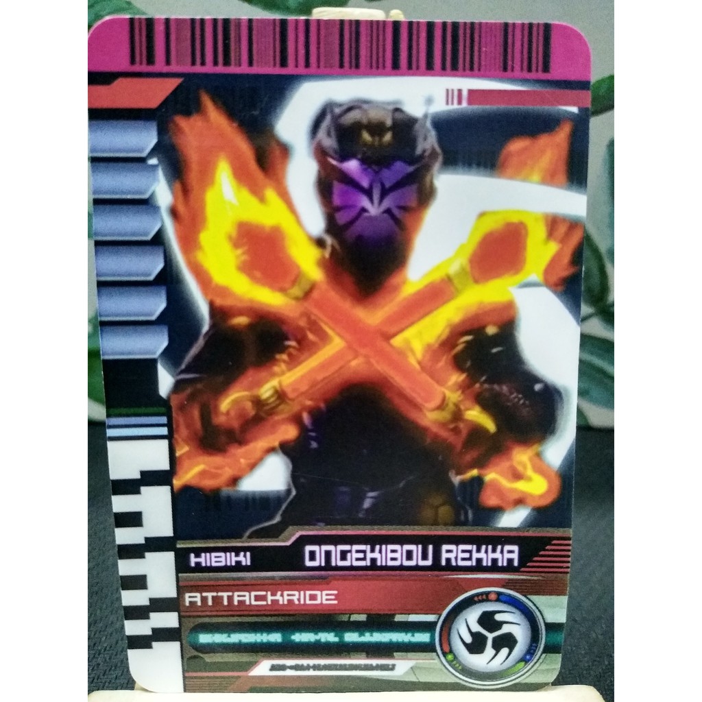 Thẻ bài sưu tầm card in kamen rider Decade đọc được 2 mặt trong Driver Kamen Rider card Hibiki OngekibouRekka