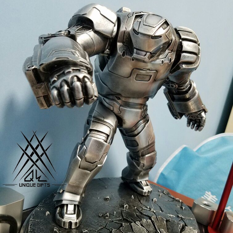 Tượng mô hình Ironman Mark 38, Igor tĩnh màu bạc