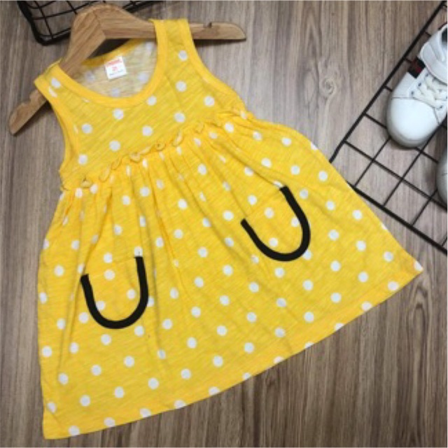 (ib chọn màu ) váy cotton 4c ba lỗ bé gái babydoll 8-21 kg