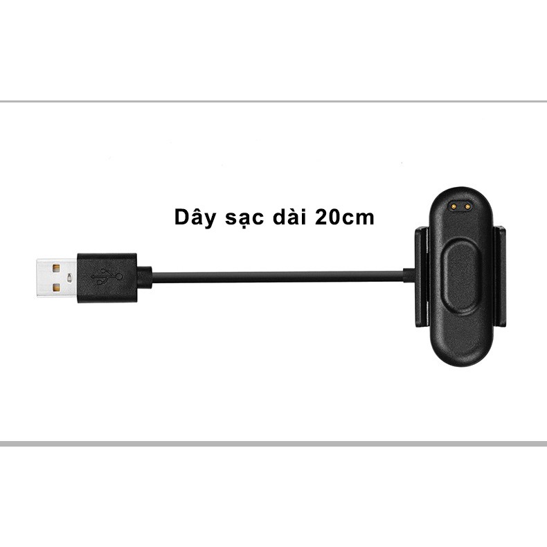 Dây USB sạc kẹp cho Xiaomi Miband 4