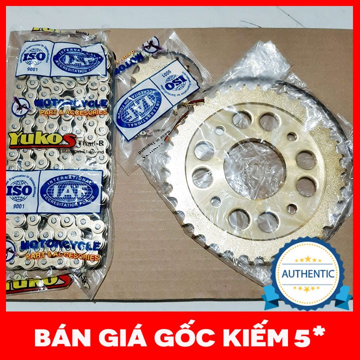 Nhông sên dĩa Raider FI Yukos Thái Lan bảo hành 6 tháng PT111