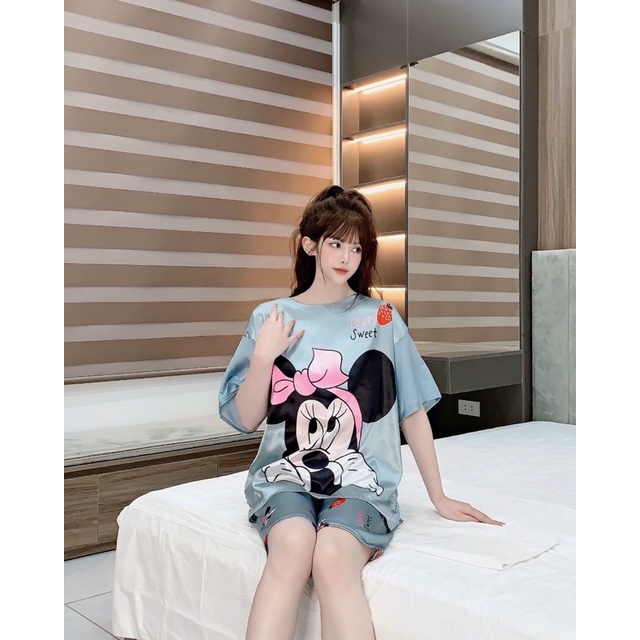 Bộ bầu Pyjama mặc nhà đẹp rẻ Đồ cho mẹ sau sinh cho con bú chất lụa MANGO cao cấp phù hợp đi dạo B17