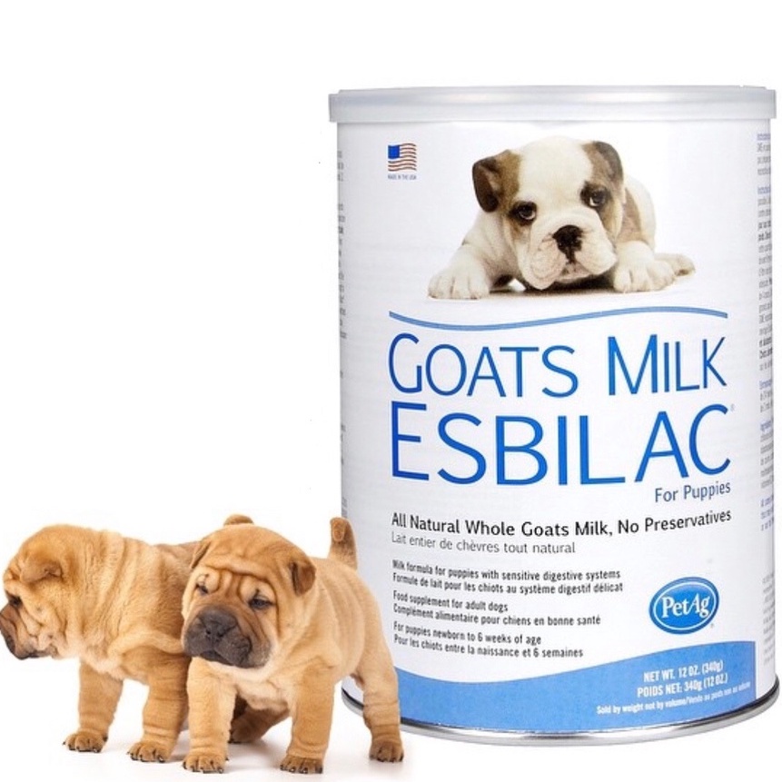 Sữa bột cho chó PetAg ESBILAC Goats Milk Mỹ - 340g
