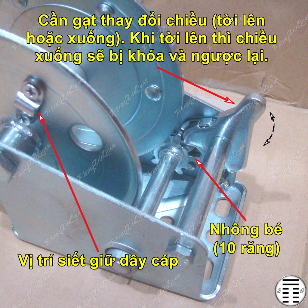 Tời quay tay 1000 LBS