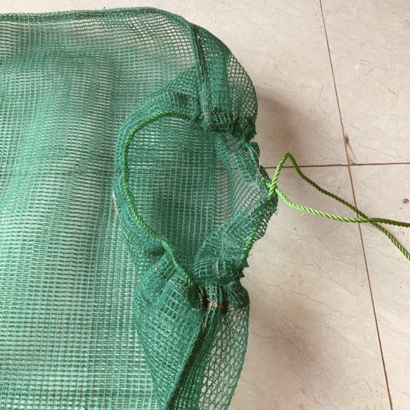 Túi lưới đựng cá làm bằng lưới chã - dài 2m