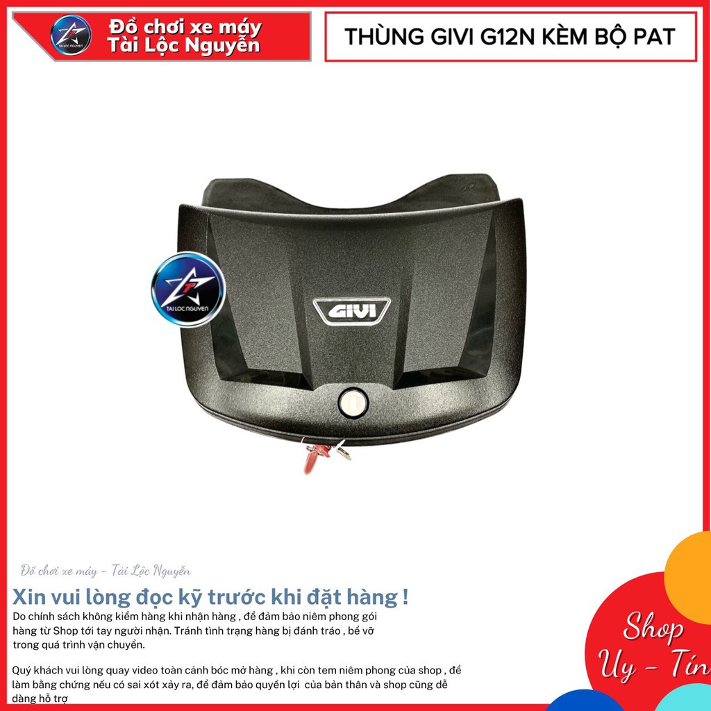 THÙNG GIỮA GIVI G12N KÈM PAT CHÍNH HÃNG