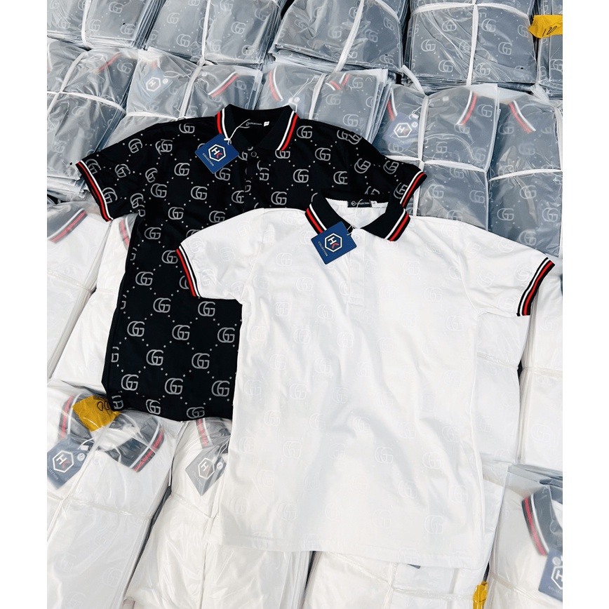 (HCM) ÁO THUN NAM CỔ BẺ TAY NGẮN THỜI TRANG LUXURY - HOTTREND SANG TRỌNG TÔN DÁNG CHO CÁC ANH EM  HOT NHÂT