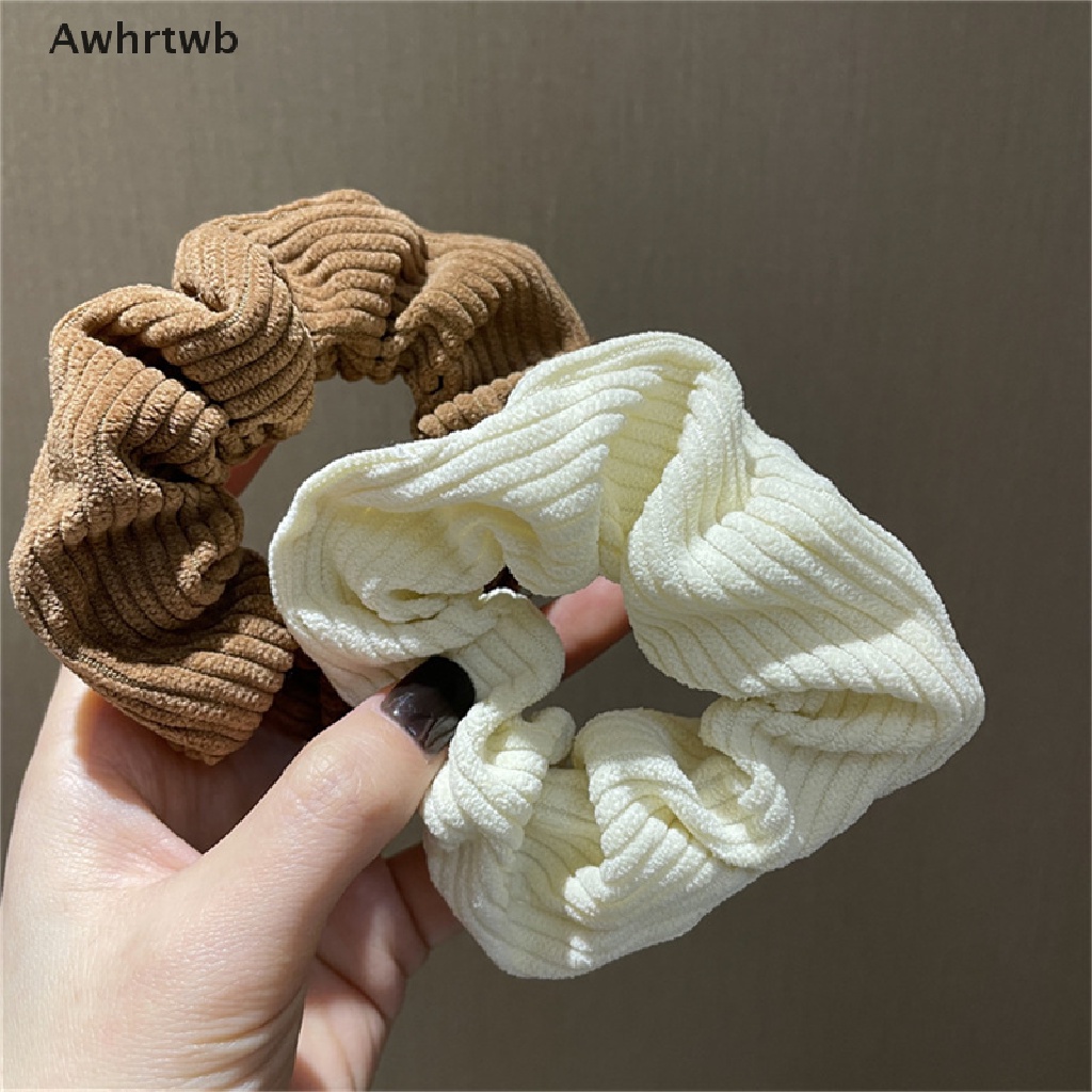 Dây Buộc Tóc Co Giãn Màu Trơn Ngọt Ngào Cho Nữ Mới