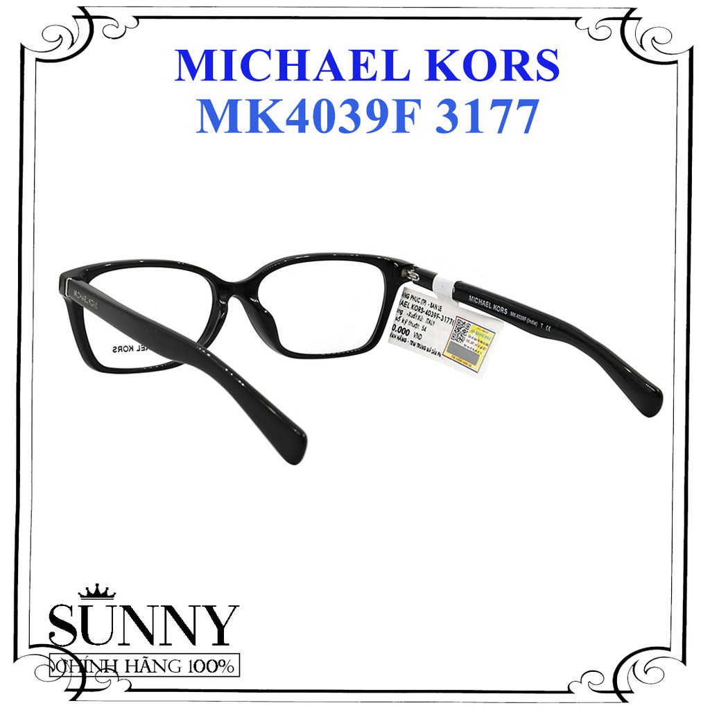 MK4039F - gọng kính thời trang Michael Kors chính hãng, thiết kế dễ đeo bảo vệ mắt