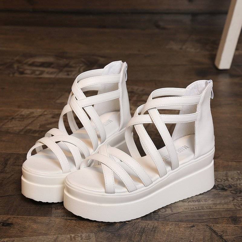 Dép xăng đan Giày Sandal Nữ Đế Xuồng Dày Phong Cách Hàn Quốc Mùa Hè Mới