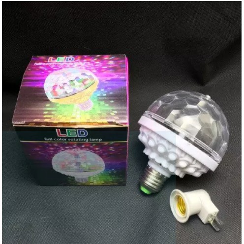 Tặng chuôi Đèn Led Xoay E27, chớp 7 màu, đèn trang trí, có Led karaoke, vũ trường, cảm ứng  âm thanh