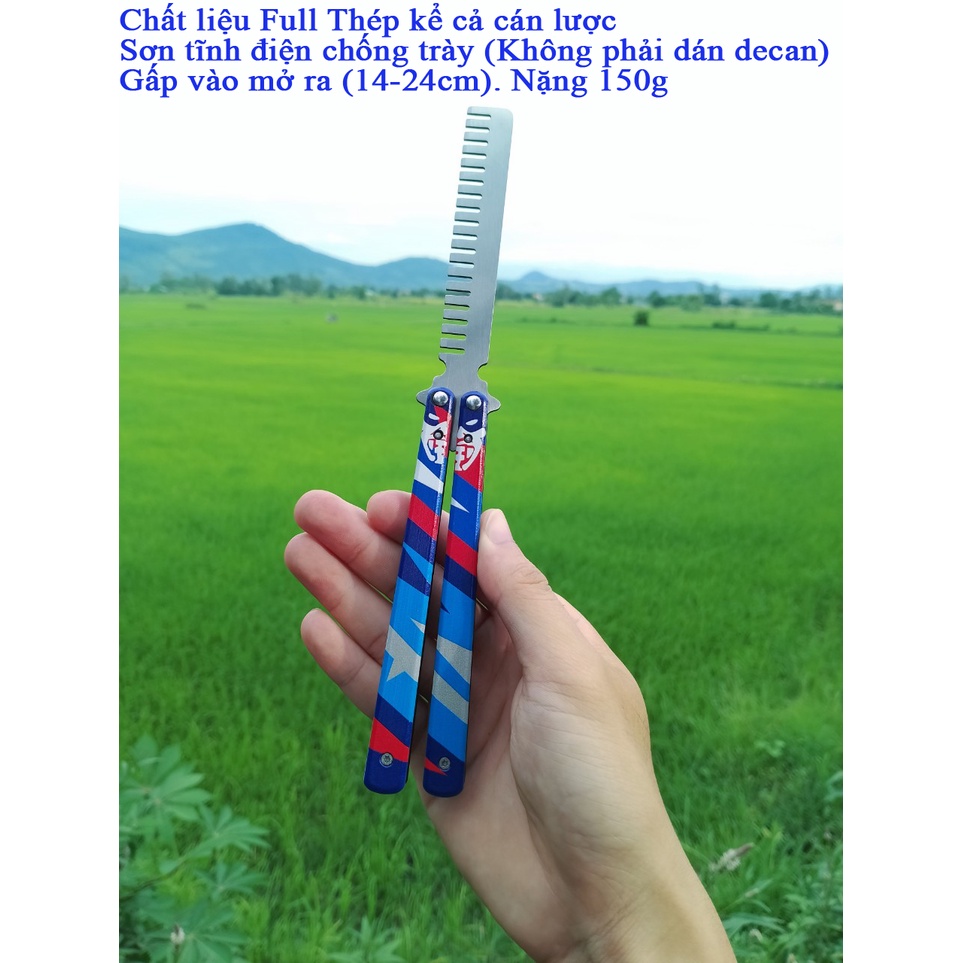 LƯỢC THÉP YORU VALORANT. Tặng móc khóa đặc vụ Valorant khi mua Lược Yoru