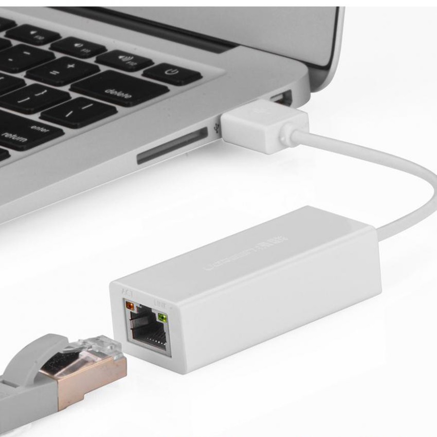 Cáp chuyển USB 3.0 to Lan Ugreen 20255 hỗ trợ 10/100/1000 Mbps chính hãng - HapuStore