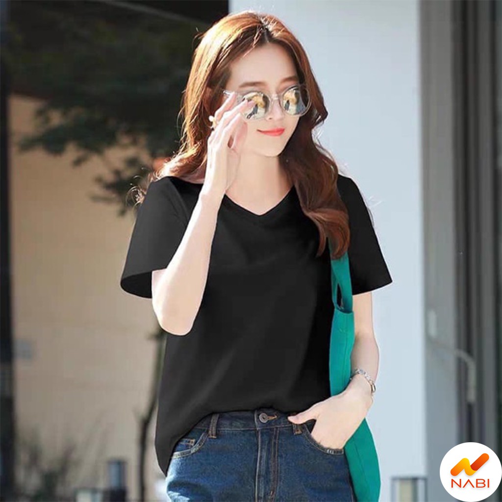 GIÁ GỐC - HÀNG ĐẸP FREESHIP SỈ COTTON Áo phông trơn cổ tim - Áo phông GAP cổ tim mềm mịn, thấm hút mồ hôi AN38