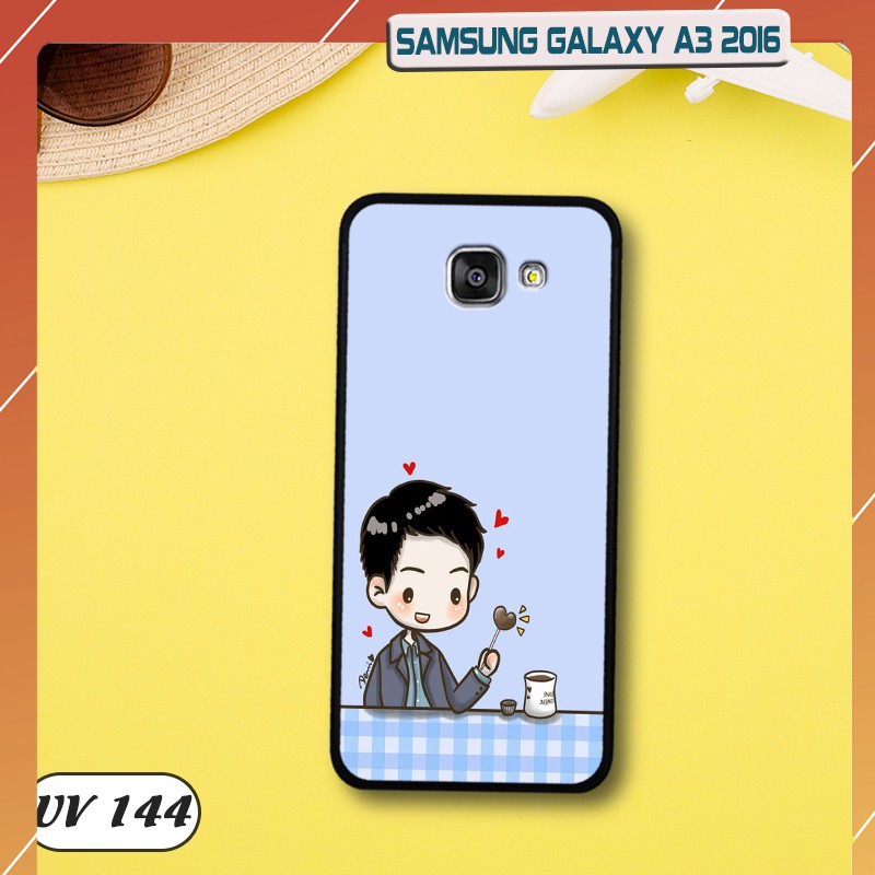 Ốp lưng Samsung Galaxy A3 2016 lưng nhám viền dẻo