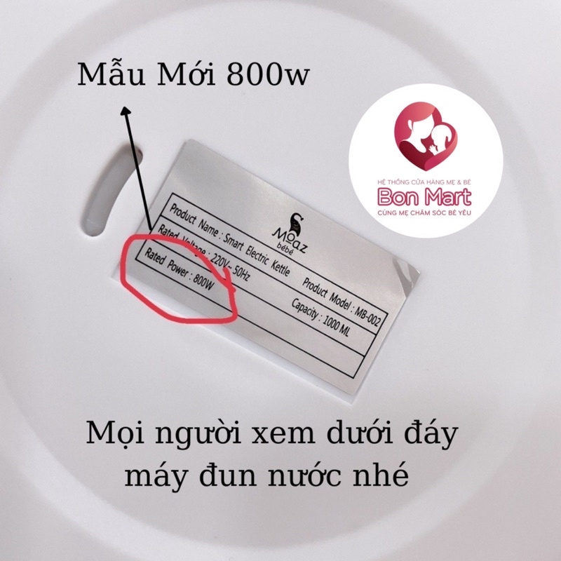 Bình Thuỷ Tinh Thay Thế MB002 Moaz Bébé 1000ml